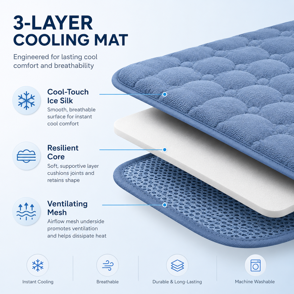 Frostie™ Cooling Mat - Instant Heat Relief for Dogs - Frostie & Co.